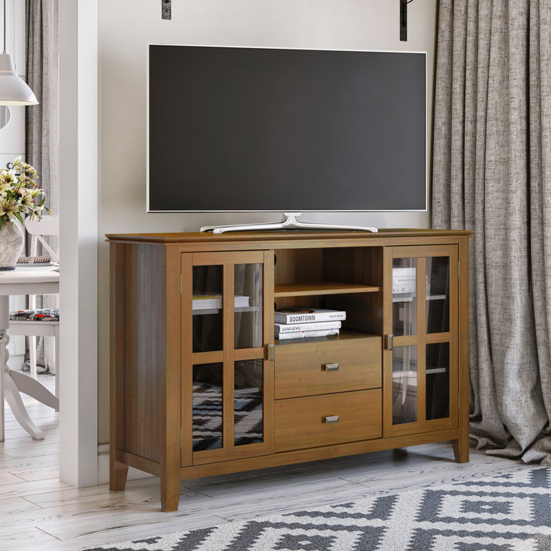 Three Posts™ Gosport Solid Wood TV Stand for TVs up to 65" & Reviews